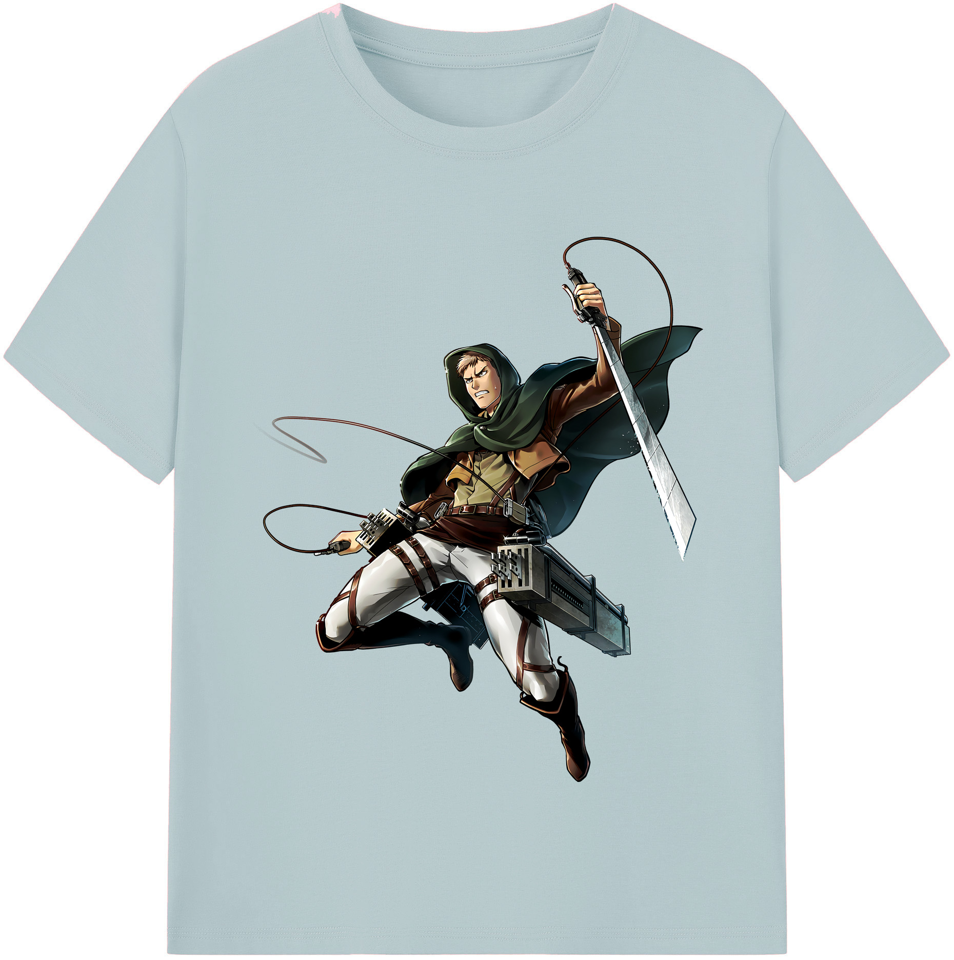 （画像用） 進撃の巨人 Attack on Titan 綿100％半袖Tシャツ（フロントプリント）